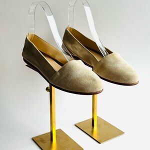 Common Projects light tan suede loafers Elegant Beige Women's flats Sz 37